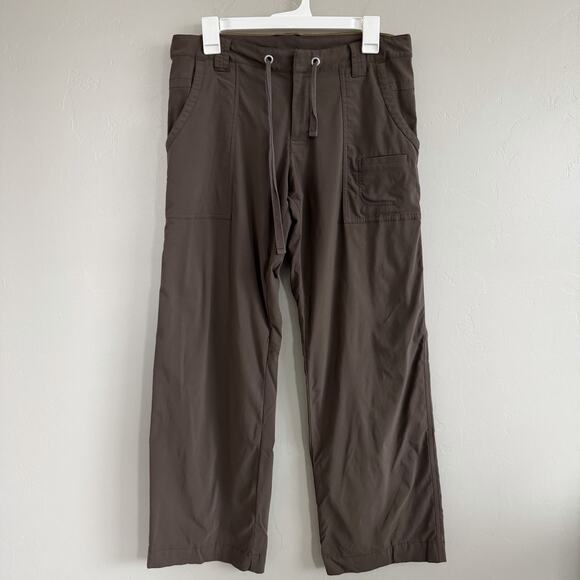 LUCY Flex Woman’s Size M Short Nylon Spandex Lightweight Pants Travel Hike Brown - Picture 1 of 8